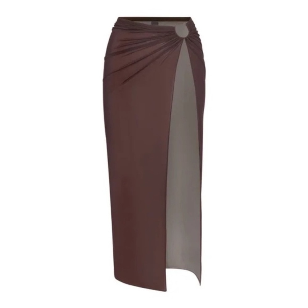 Skim swim Mesh Coverup Serong Skirt